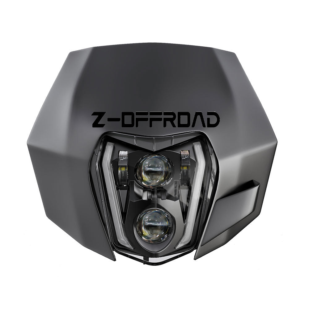 LED Motorcycle Headlight For KTM Dirt Bike DRL Headlamp