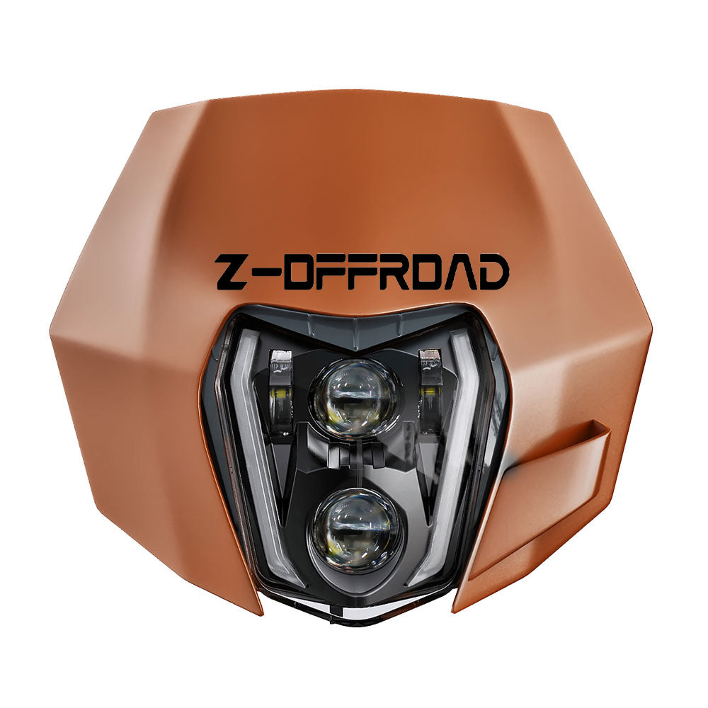 LED Motorcycle Headlight For KTM Dirt Bike DRL Headlamp