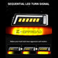 3rd Gen LED Headlights Assembly DOT Approved with DRL Turn Signal Hi/Low Sealed Beam Compatible with 03-06 Chevy Silverado Avalanche (Sequential Turn Signal + Clear Side Marker)