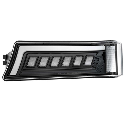 Sequential Turn Signal Light for 3rd Gen LED Headlight Assemblies 03-06 Avalanche| Silverado Smoked Parking Bumper Turn Signal Lamp 1PCS Driver Side-L