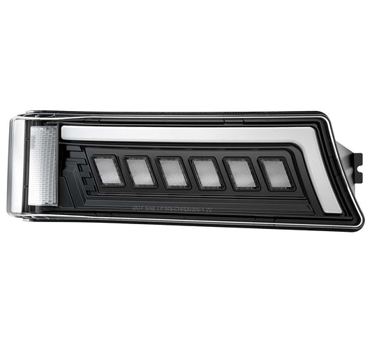 Sequential Turn Signal Light for 3rd Gen LED Headlight Assemblies 03-06 Avalanche| Silverado Smoked Parking Bumper Turn Signal Lamp 1PCS Passenger Side-R