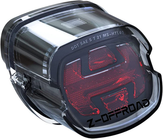 LED Tail Light License Running Brake Light For Harley Davidson Sportster Dyna Softail Touring Road Glide Road King-Smoked 1 PCS